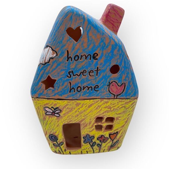 Other - Home Sweet Home Terra Cotta House Tea Candle Display Burner